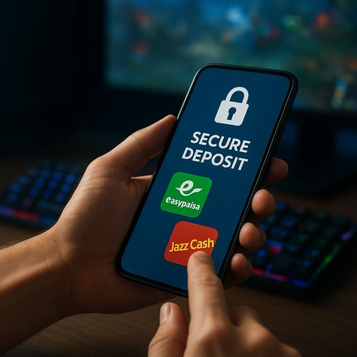 Feature 3 image: secure deposits using EasyPaisa and JazzCash